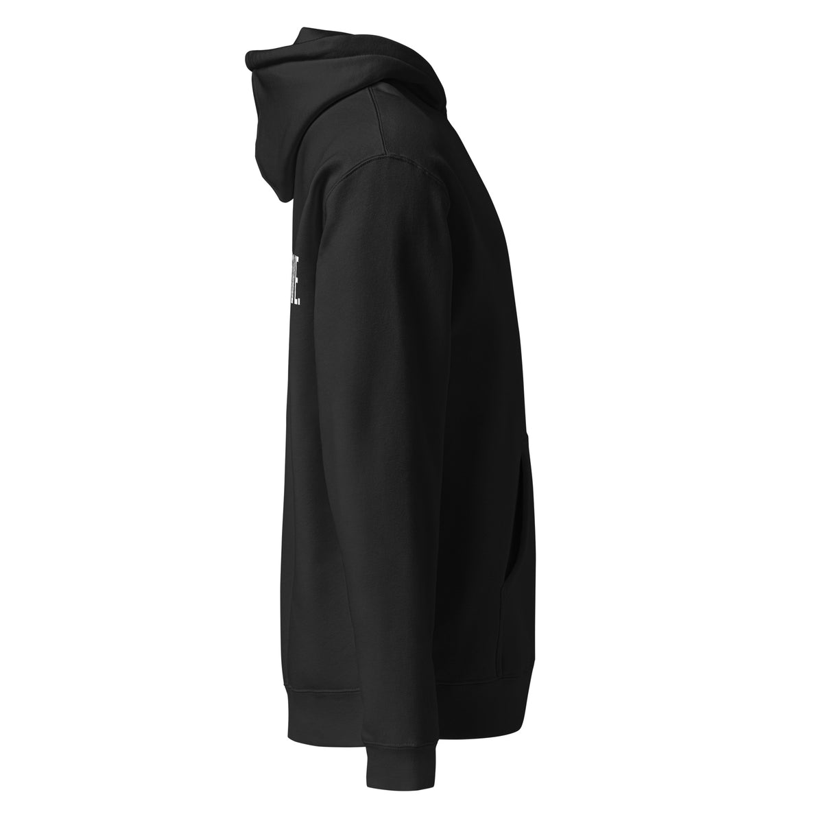 BEDFORD AVE. hoodie, black — right side view