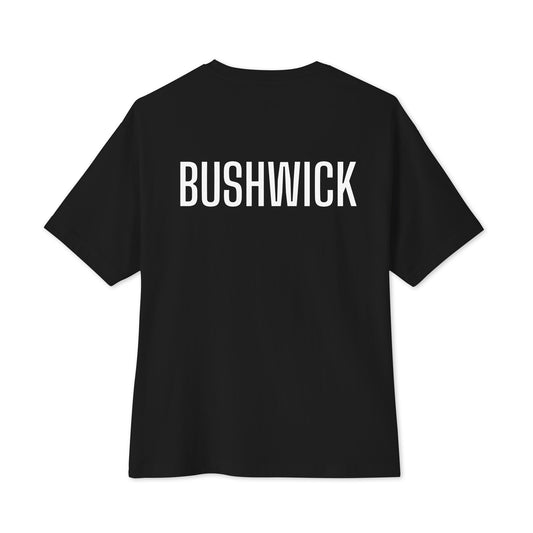 BUSHWICK tee — back with BUSHWICK across the back