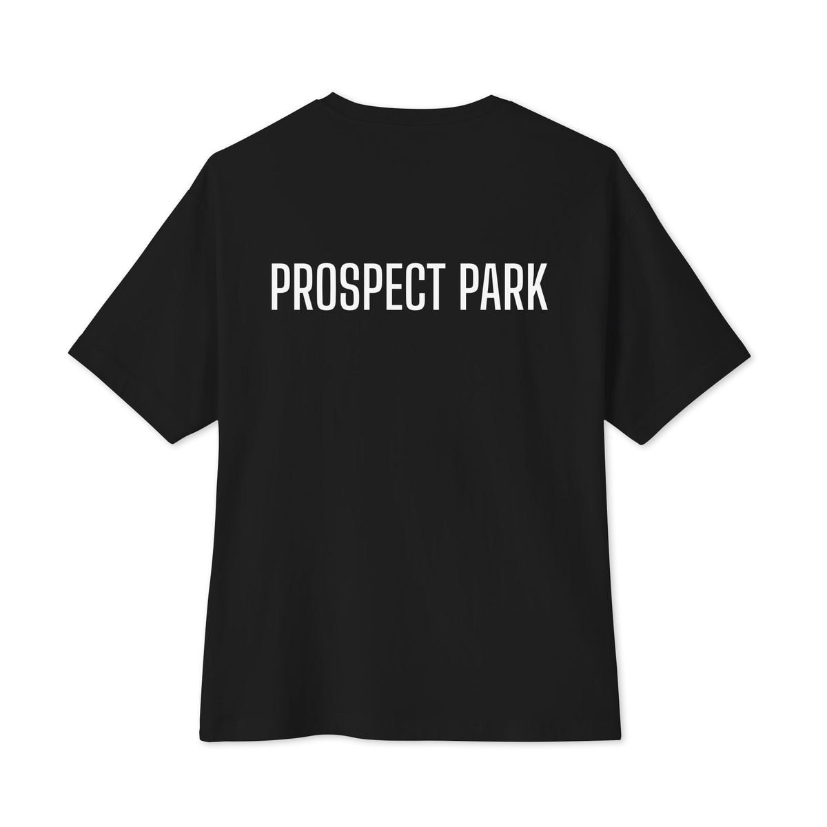 PROSPECT PARK tee — back with PROSPECT PARK across the back